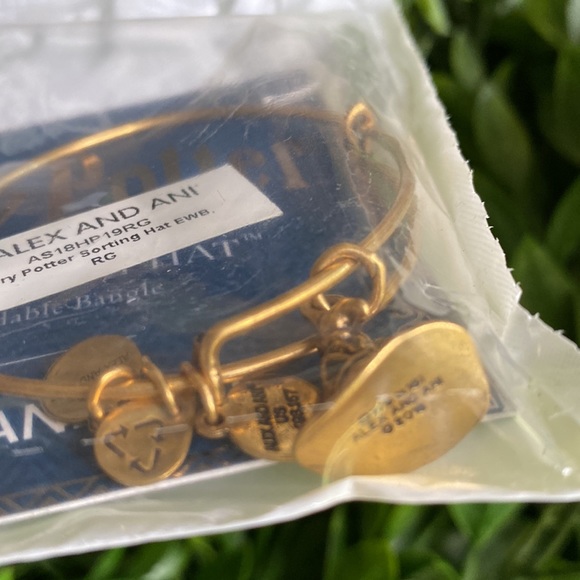 Alex and Ani Harry Potter Hogwarts Sorting Hat Adjustable Gold Tone Bangle 🧙♀️ - Picture 8 of 10
